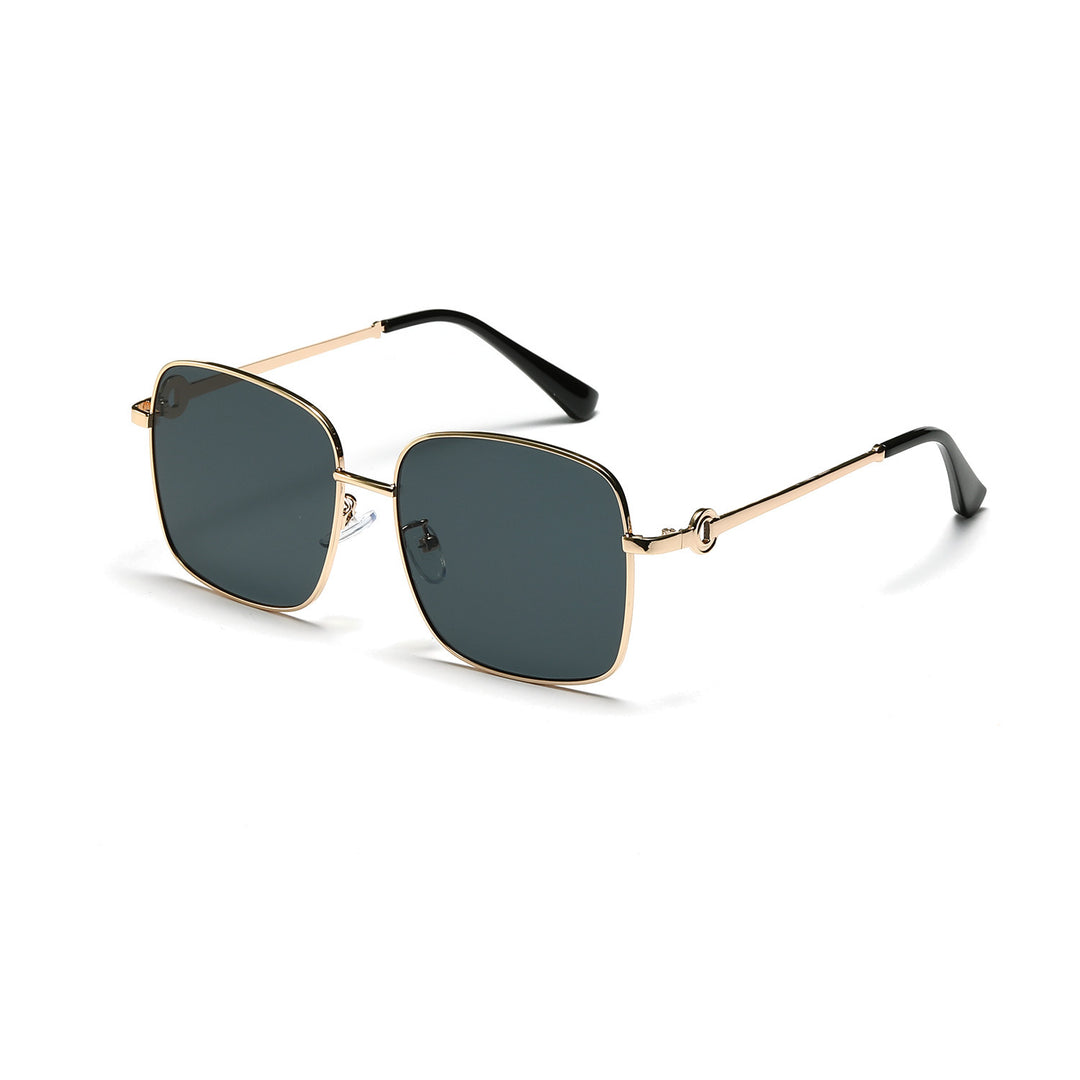 Ladies elegant square sunglasses with high-quality metal frame Bowlift