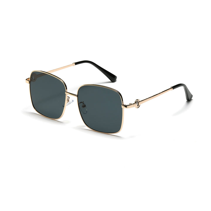 Ladies elegant square sunglasses with high-quality metal frame Bowlift