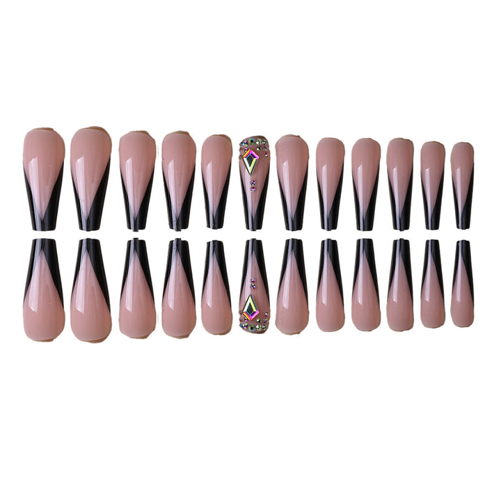 Artificial nail set with elegant tip accents Bowlift