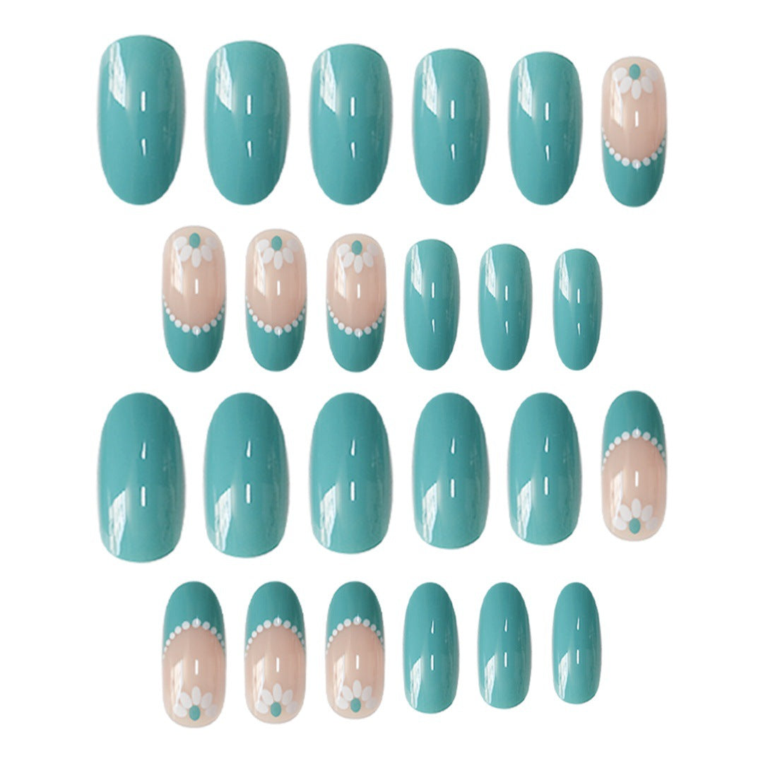 Elegant Floral Accent Nail Art Set Bowlift