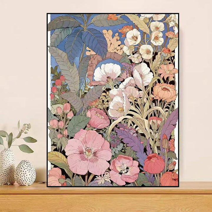 Floral-Themed Canvas Artwork Bowlift