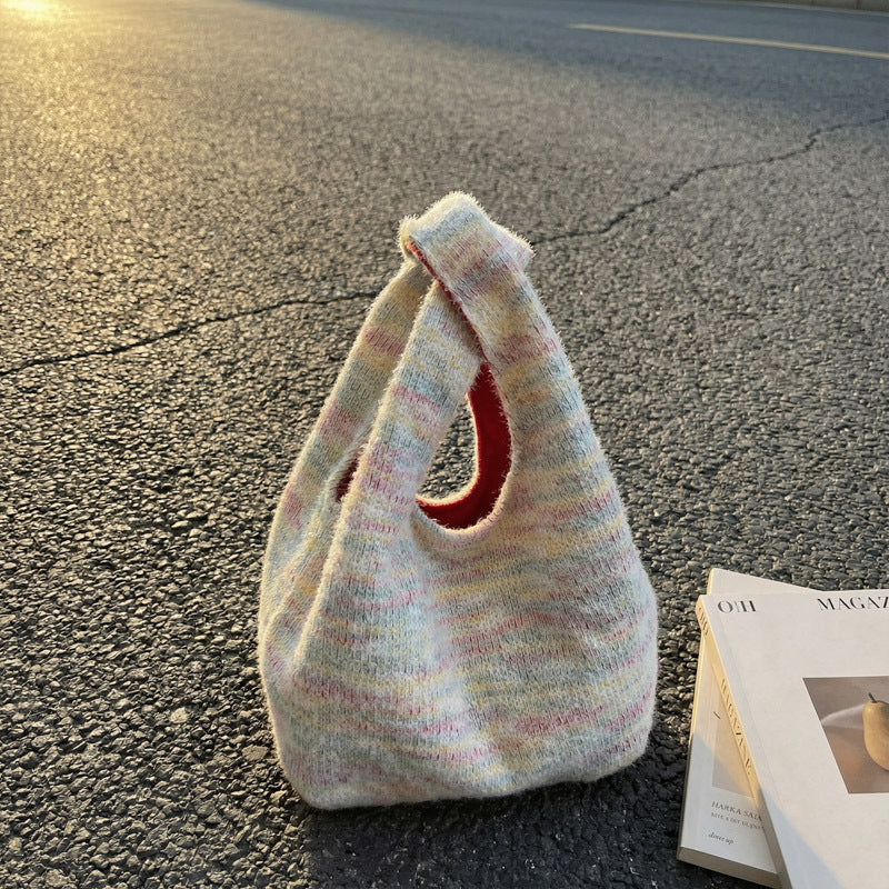 WoPlush Faux Fur Hobo Bag Bowlift