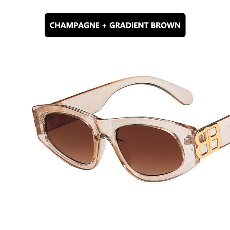 Ladies stylish cat-eye sunglasses with modern leopard pattern Bowlift