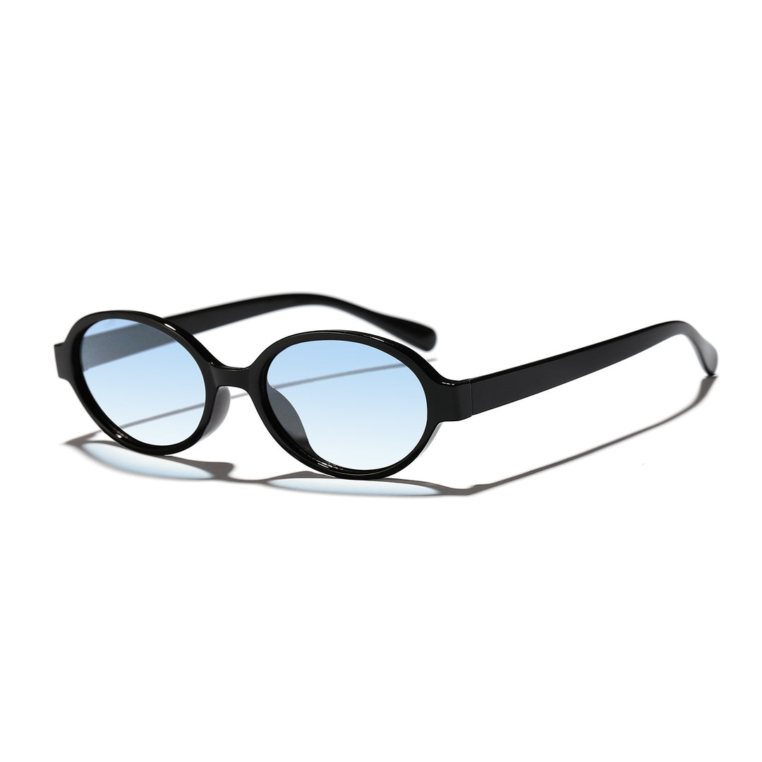 Women's fashionable oval sunglasses with animal pattern Bowlift