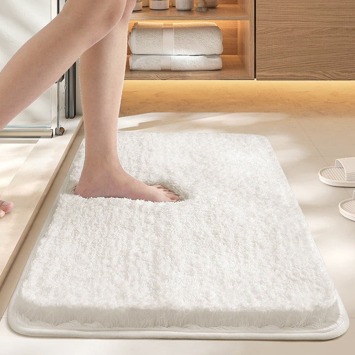Plush Bathroom Shower Mat Bowlift