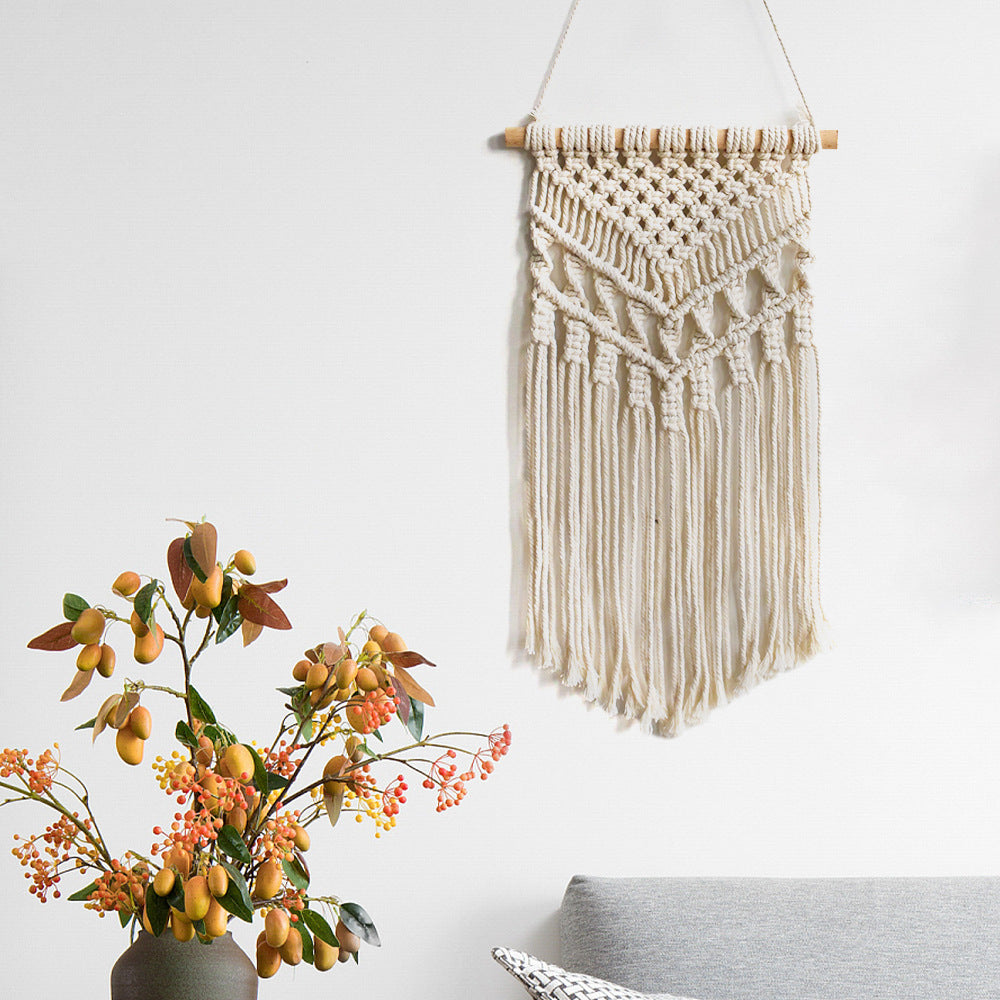 Macramé Wall Hanging with Artistic Fringes