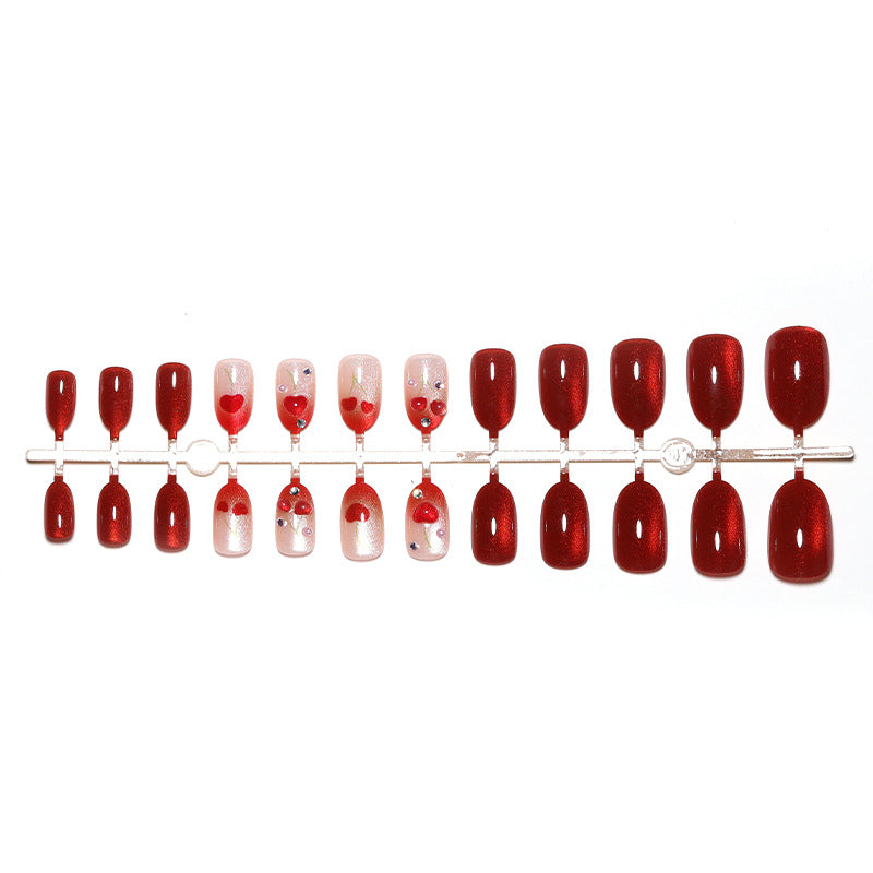 Glittery Decorative Press-On Nail Set Bowlift