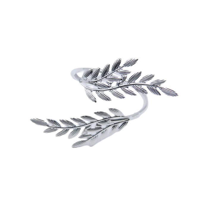Gold-Plated Olive Branch Wrap Ring Bowlift