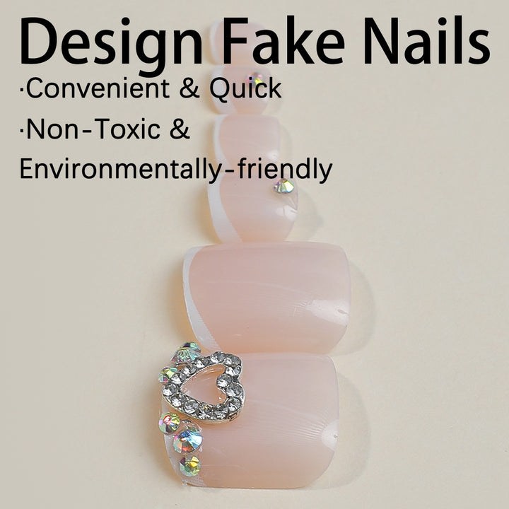 Nail art set with elegant glitter accents Bowlift