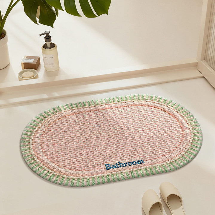 Soft Textured Bathroom Runner Mat