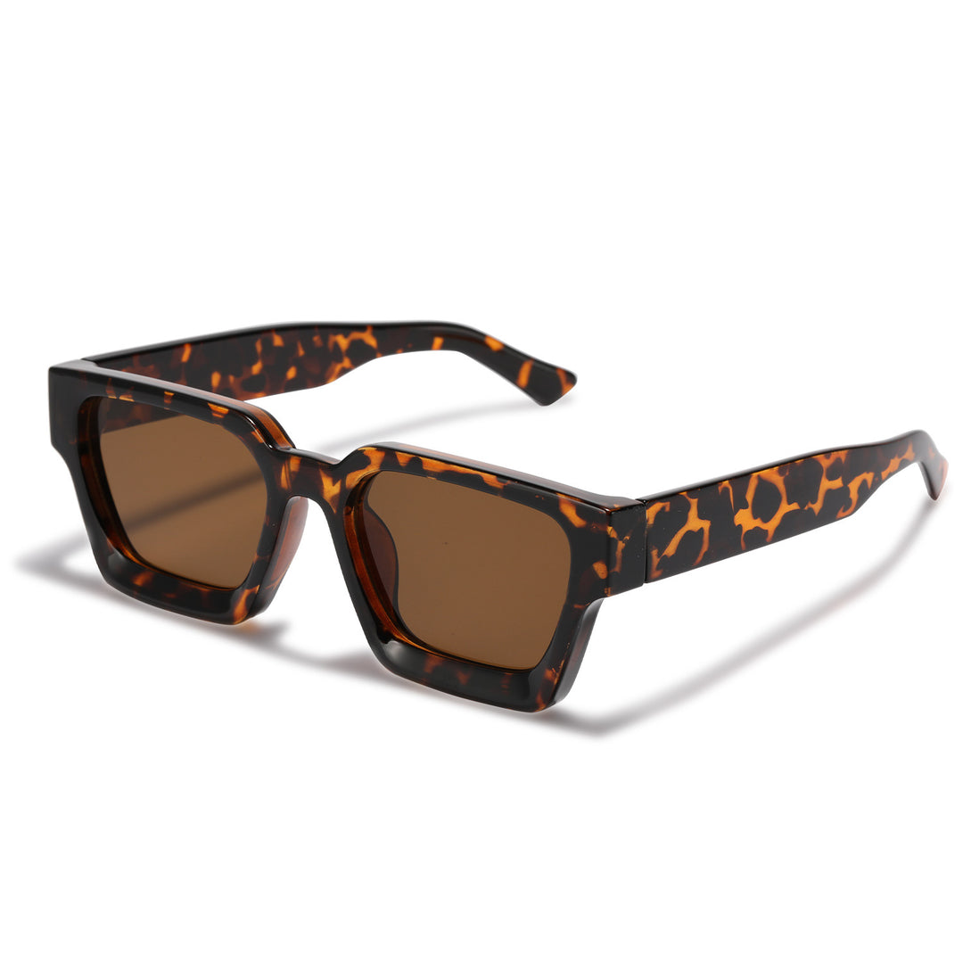 Women's fashionable sunglasses with clear frame and gradient lenses Bowlift
