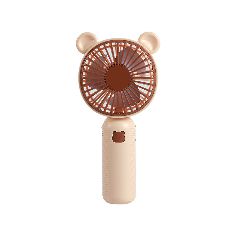 Ladies Portable Handheld Fan in Cute Bear Design Bowlift