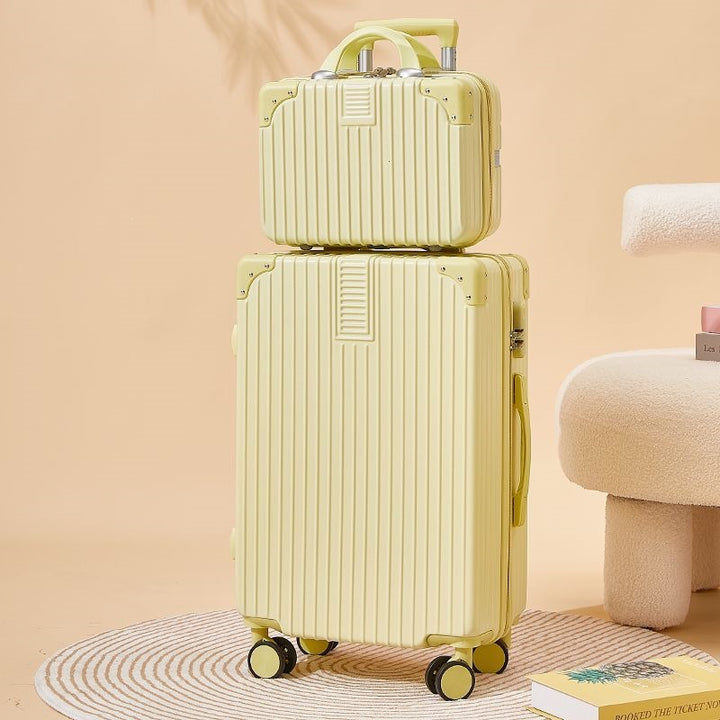 Hard-shell suitcase with double safety lock and flexible interior Bowlift