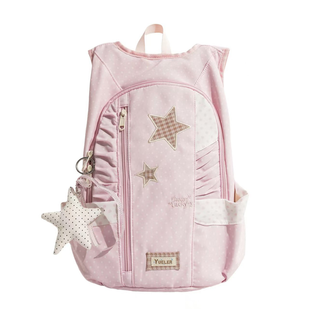 Star-Appliquéd Lightweight Backpack Bowlift