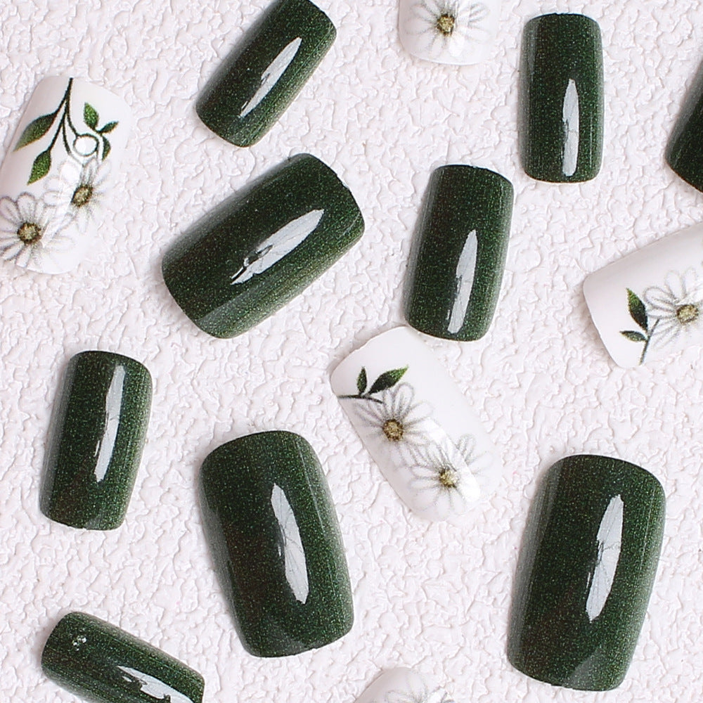 Floral Art Press-On Nails Bowlift