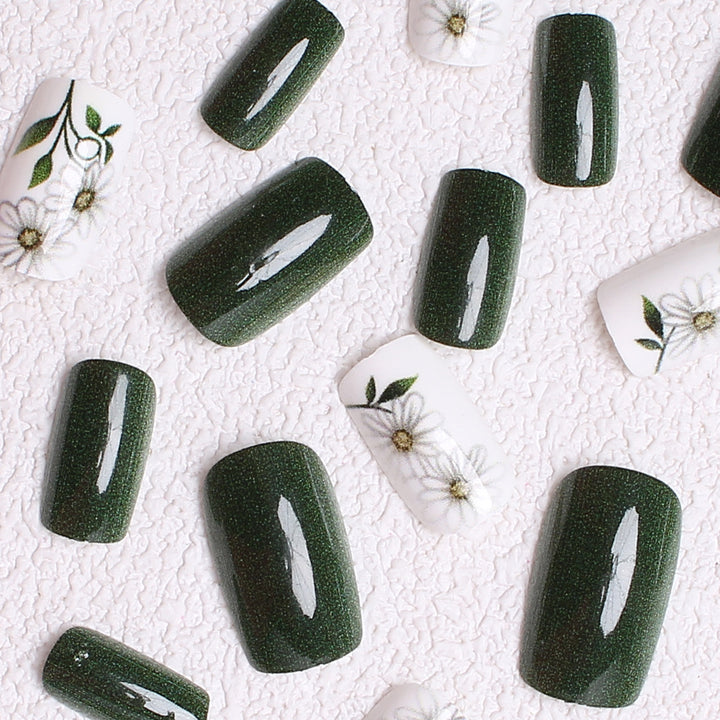 Floral Art Press-On Nails Bowlift