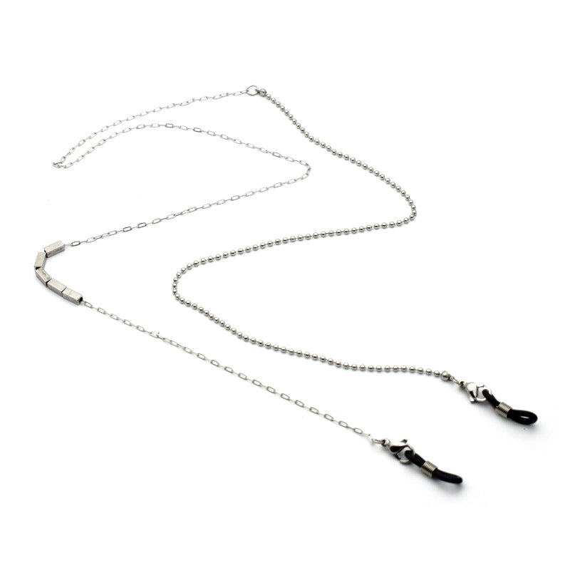 Stylish Geometric Chain Eyewear Holder Bowlift