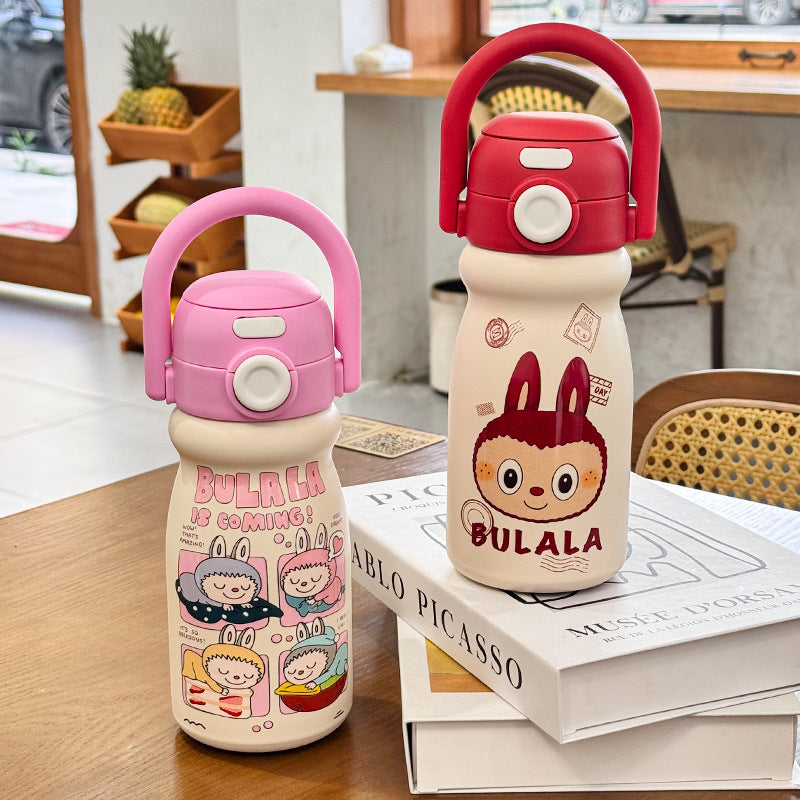 Insulated drinking bottle with practical handling Bowlift