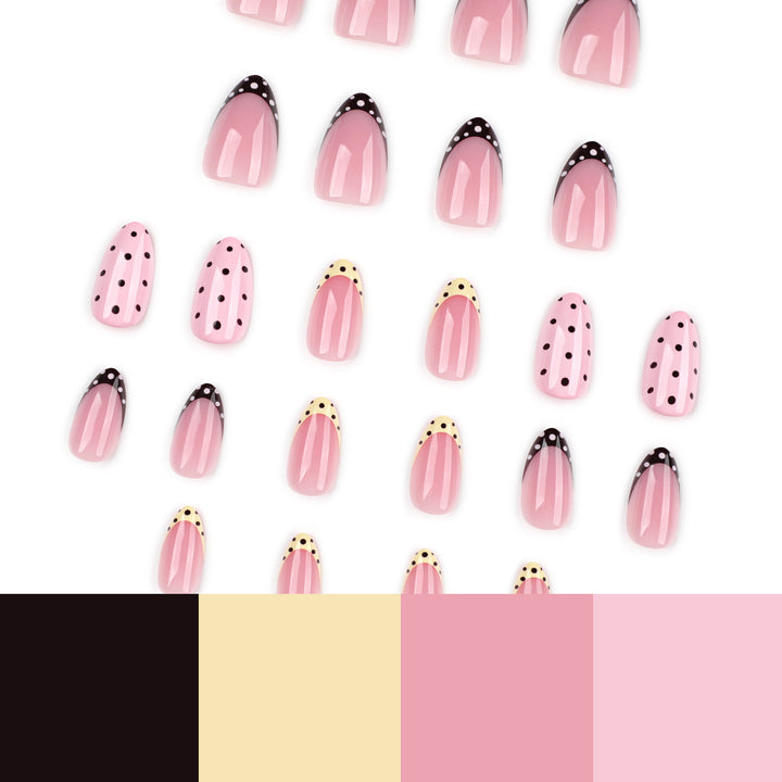 Artificial nail art in elegant design with creative accents Bowlift