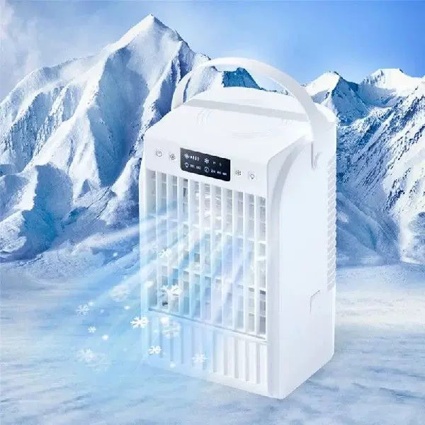 Unisex universal size portable evaporative table fan with handle and adjustable multi-speed fan Bowlift