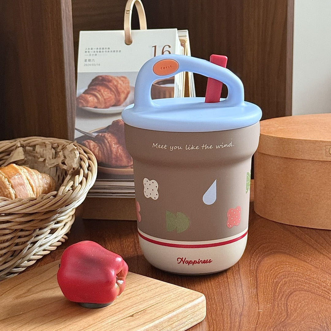 Women Practical Drinking Containers with Innovative Carry Handle Bowlift