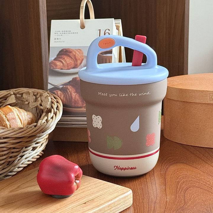 Women Practical Drinking Containers with Innovative Carry Handle Bowlift