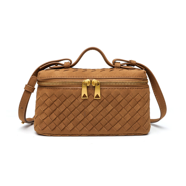 Textured Woven Crossbody Bag Bowlift