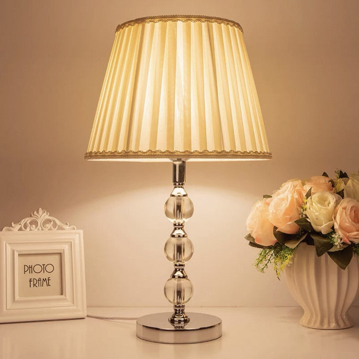 Elegant Glass Base Table Lamp