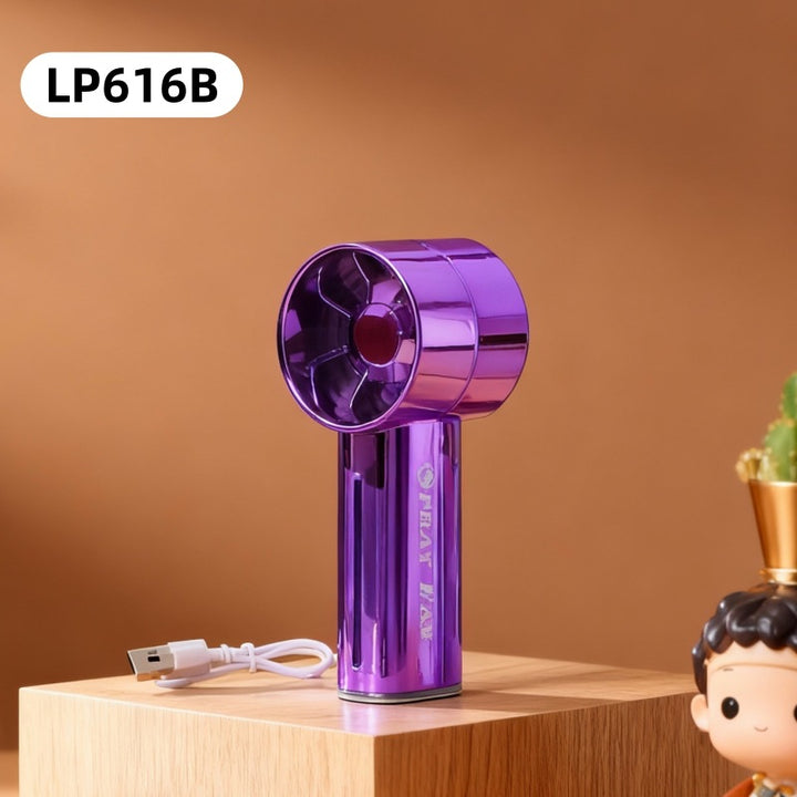 Women Portable Spray Fan with USB Charging Function and Ergonomic Handle Bowlift