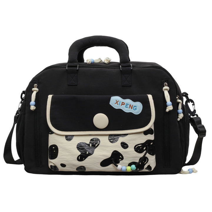 Colorful Graphic Print Travel Satchel