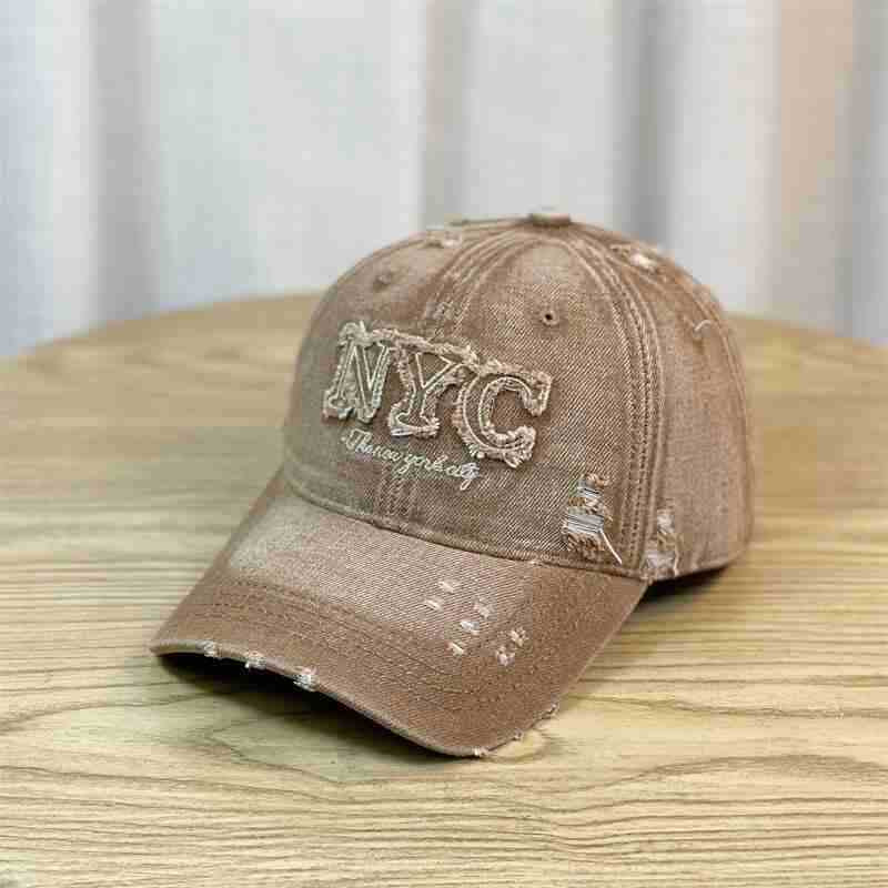 Women's Distressed Fashion Baseball Cap Bowlift