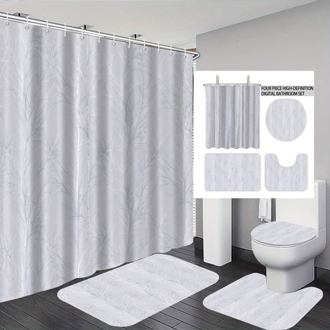 Digital Botanical Bathroom Décor Set Bowlift