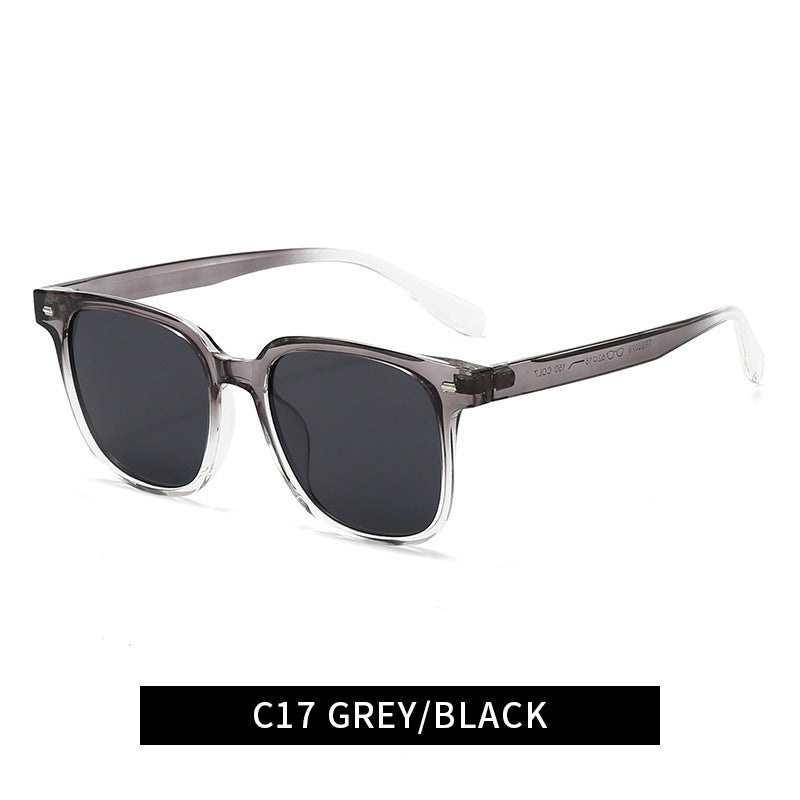 Women's modern square sunglasses with stylish, transparent frame Bowlift
