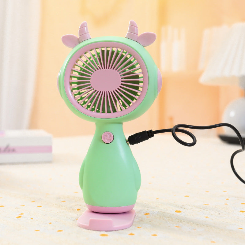 Ladies Portable Mini Fan with Animal Design Bowlift