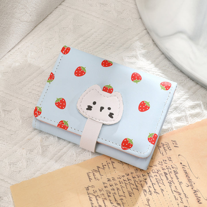 Playful Cat-Themed Card Wallet