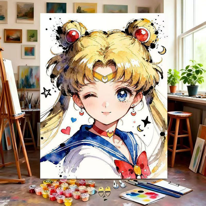 Illustrated Character Canvas Art Print Bowlift