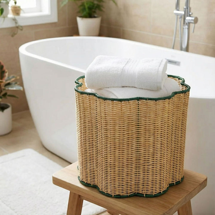 Stylish storage basket with wavy edge Bowlift