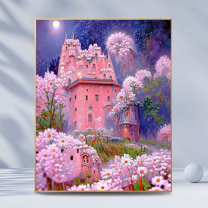 Fantasy Castle Landscape Canvas Art Bowlift