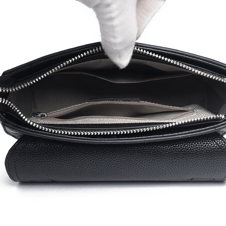 Elegant Leather Handbag Bowlift