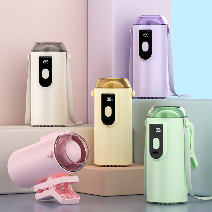Women Portable Air Humidifier with Digital Display Bowlift