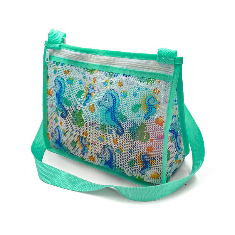 Mesh Beach Bag with Practical Zipper Bowlift