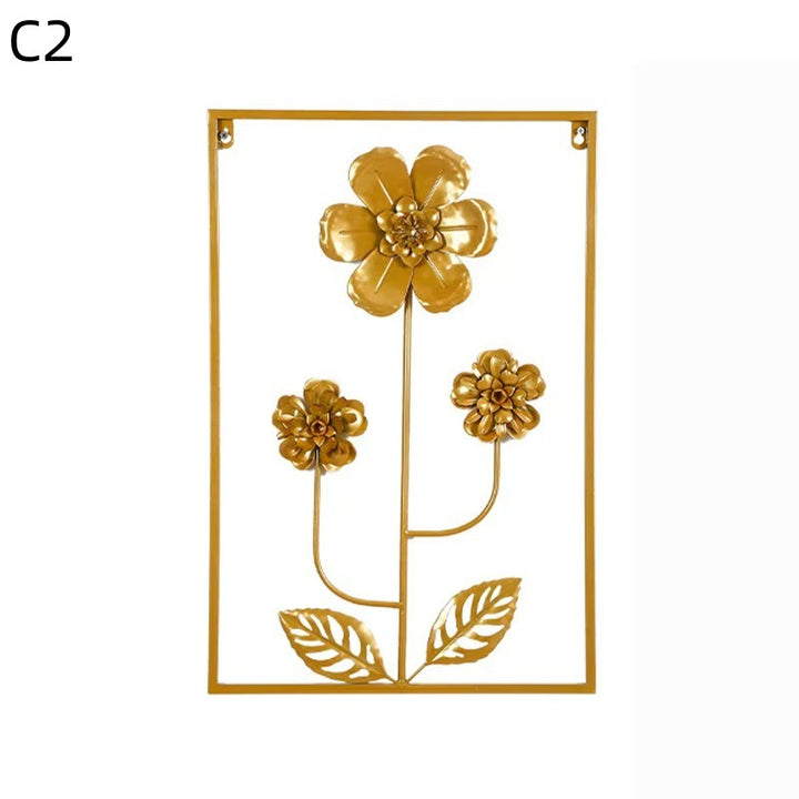 Floral Metal Wall Artwork Bowlift