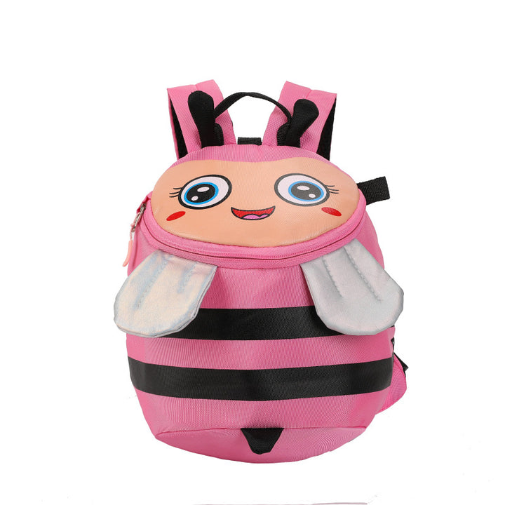Plush backpack with bee motif and practical compartments Bowlift