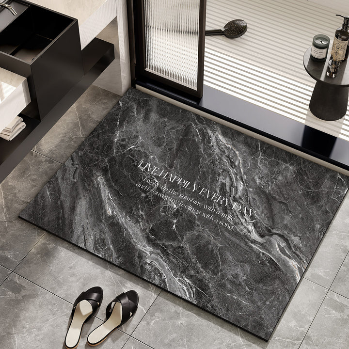 Inspirational Marble Bath Mat Bowlift
