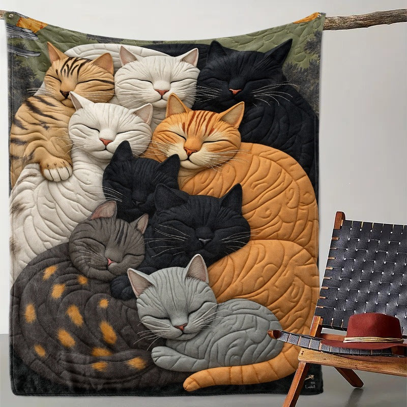 Soft Cartoon Dachshund-Themed Fleece Blanket