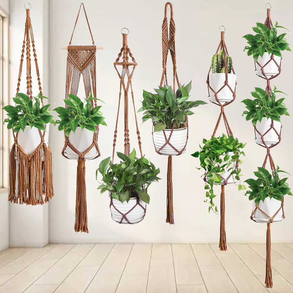 Macrame Plant Hanger Set Bowlift