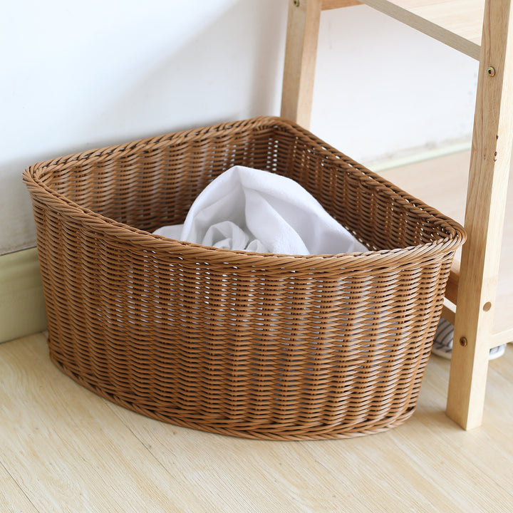 Corner Woven Storage Basket Bowlift