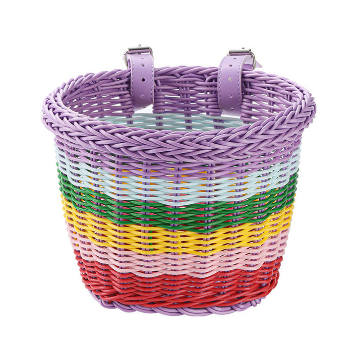 Women Handmade Basket with Colorful Design Bowlift