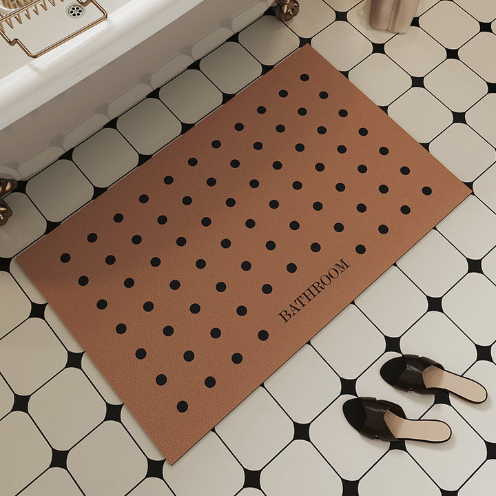 Modern Dot Pattern Bath Mat Bowlift