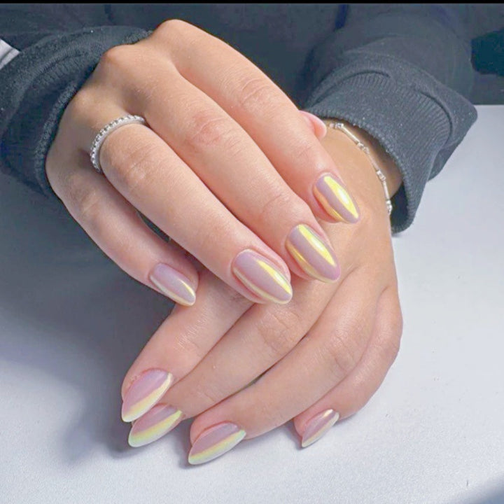 Premium Mirror Finish Press-On Nail Set Bowlift